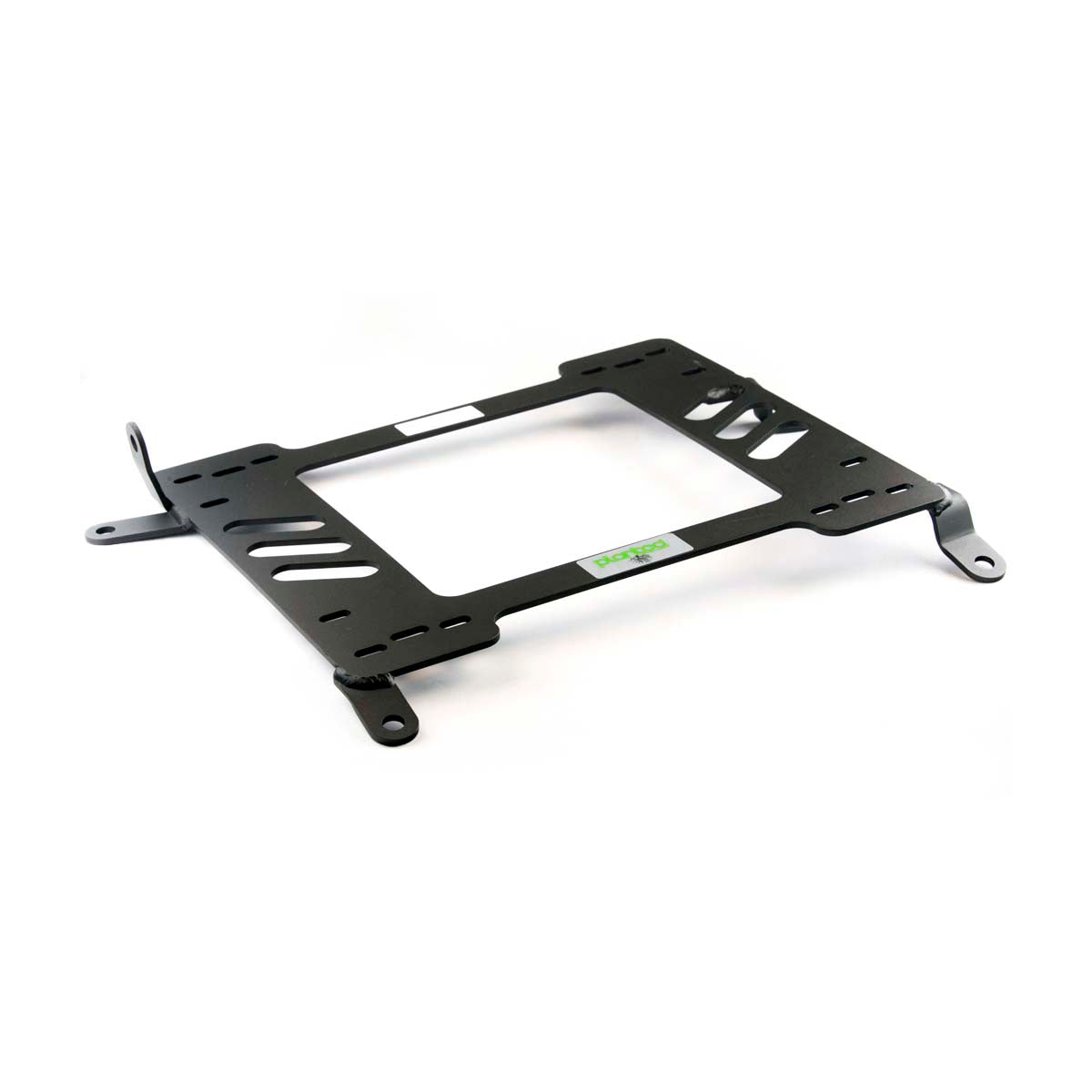 Vehicle-specific floor mounting base for 1995-2003 Mitsubishi Mirage, driver side, shown with Planted top plate