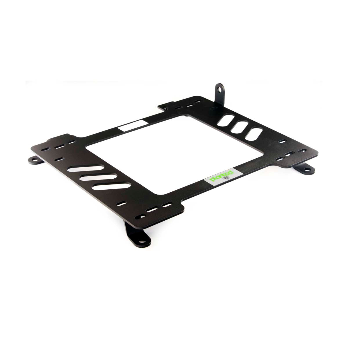 Vehicle-specific floor mounting base for 2002-2009 Mercedes E-Class (W211), passenger side, shown with Planted top plate
