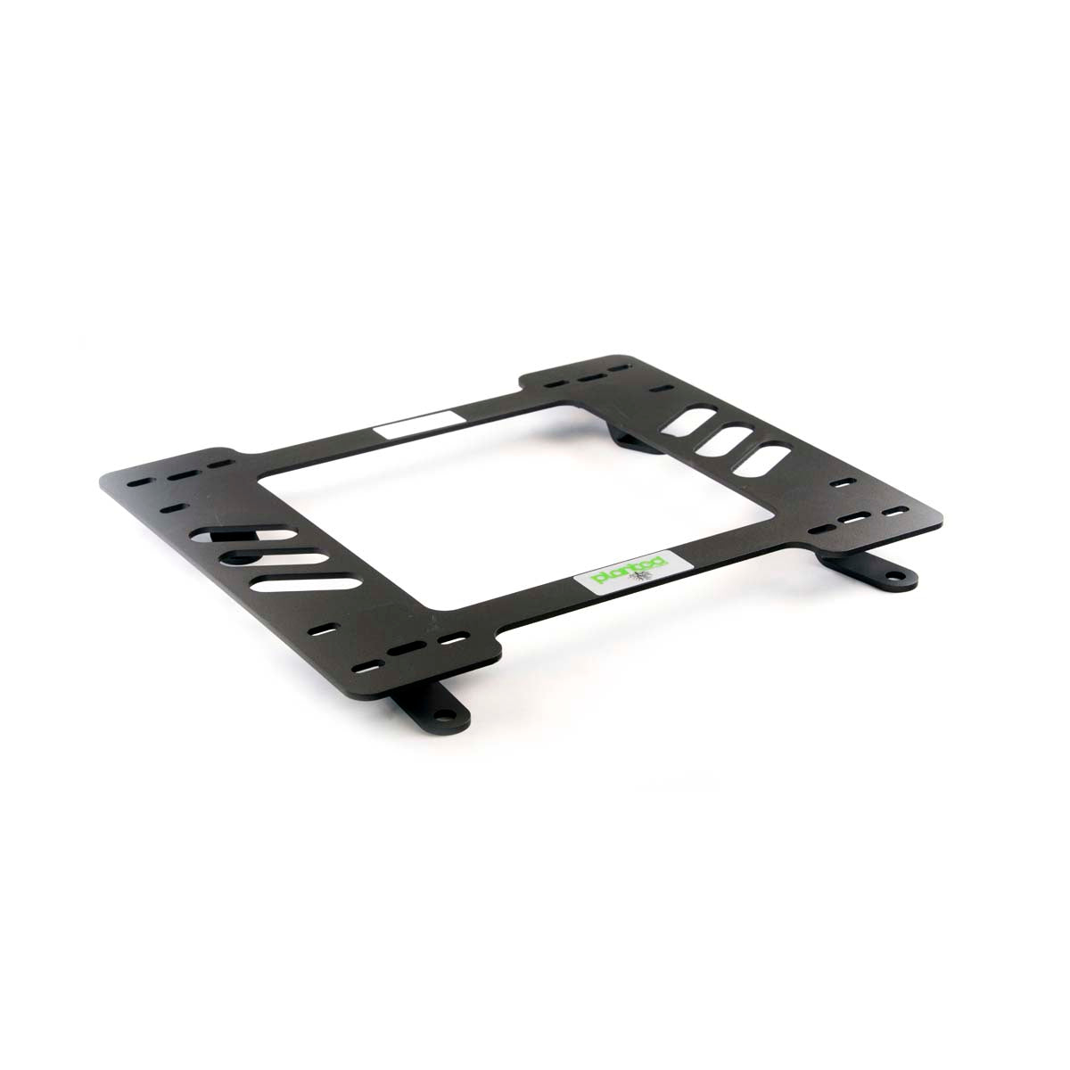 Vehicle-specific floor mounting base for 1964-1973 Ford Mustang (Non-1971-73 Coupe/Fastback), passenger side, shown with Planted top plate