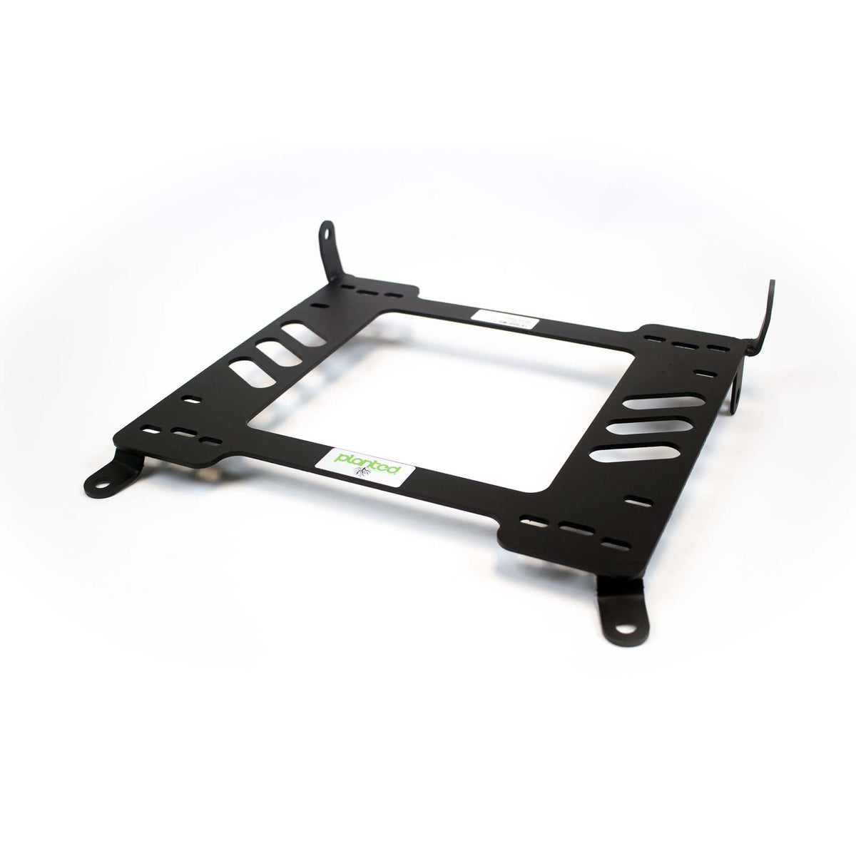 Vehicle-specific floor mounting base for 1996-2000 Volvo V70 Wagon, driver side, shown with Planted top plate