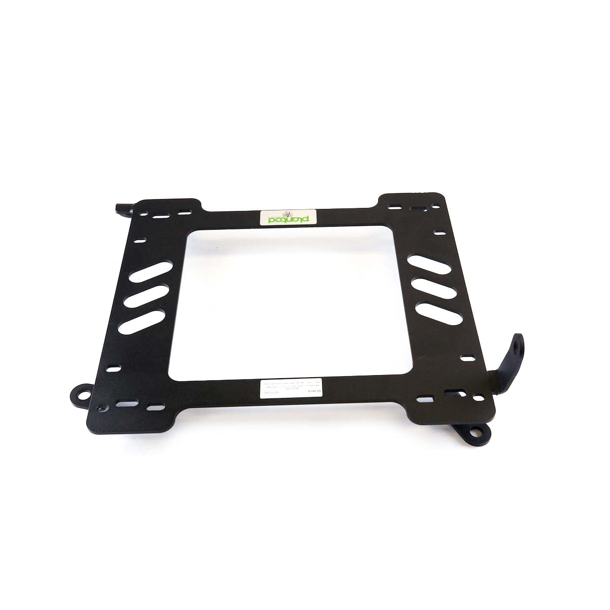 Planted seat bracket for 1992-1996 Honda Prelude, driver side, black powder-coated steel