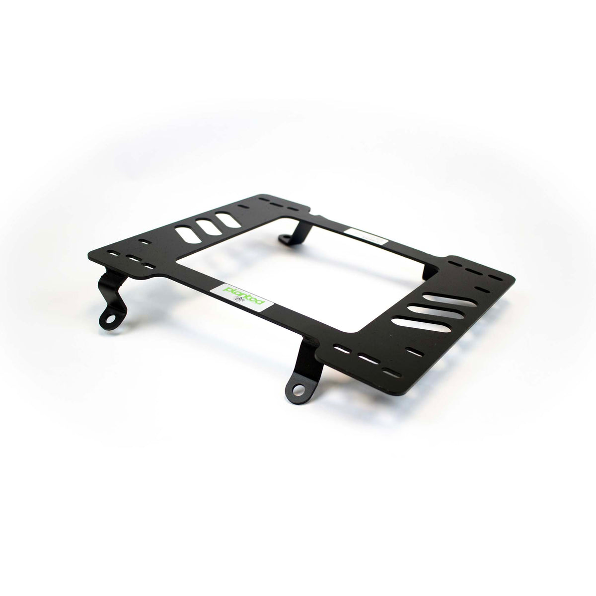 Vehicle-specific floor mounting base for 1980-1986 Ford Bronco (3rd Gen, Bucket Seat Models Only), driver side, shown with Planted top plate