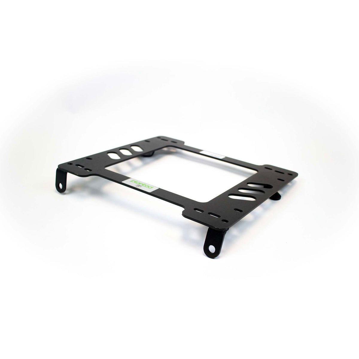 Vehicle-specific floor mounting base for 1980-1983 Honda Civic 3-Door Hatchback (2nd Gen), driver side, shown with Planted top plate