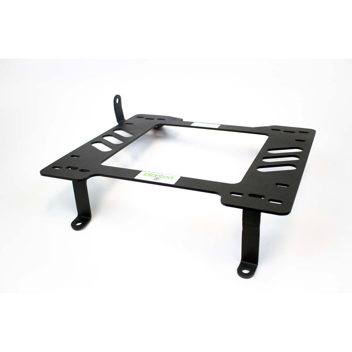 Vehicle-specific floor mounting base for 1981-1993 Dodge Ram (1st Gen), driver side, shown with Planted top plate