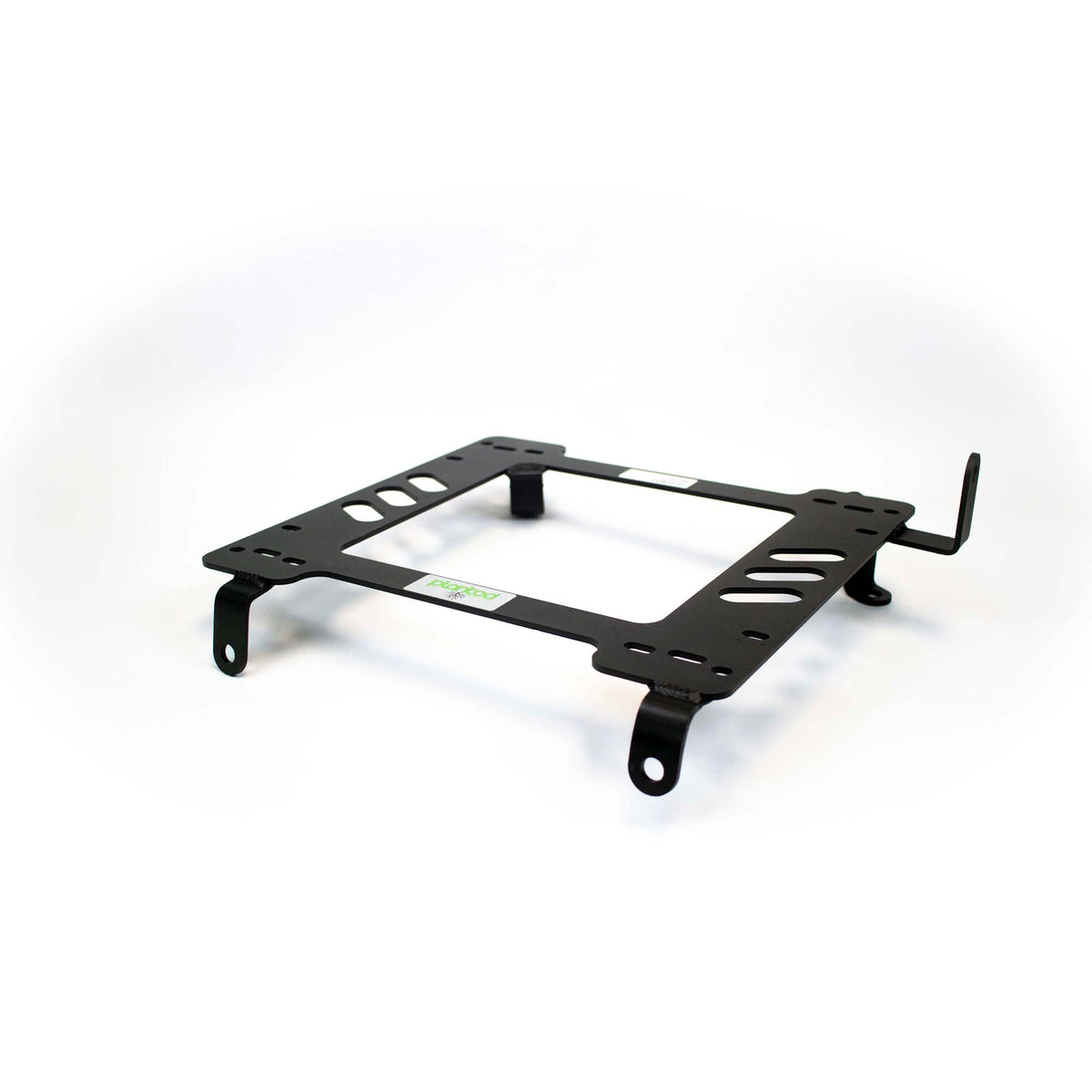 Vehicle-specific floor mounting base for 1990-1997 Toyota Land Cruiser 80 Series (J80), passenger side, shown with Planted top plate