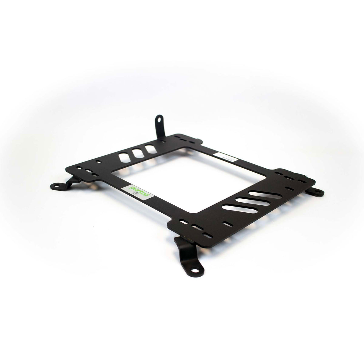 Planted seat bracket for 2014-2018 Mazda 3 (3rd Gen), driver side, black powder-coated steel