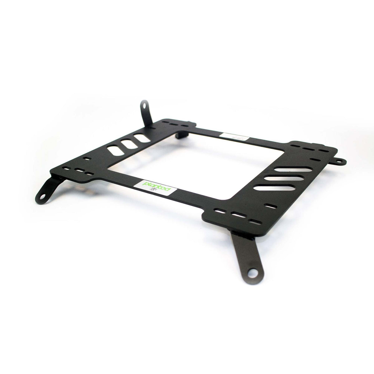 Planted seat bracket for 1992-1997 Mazda MX-6 (2nd Gen), driver side, black powder-coated steel