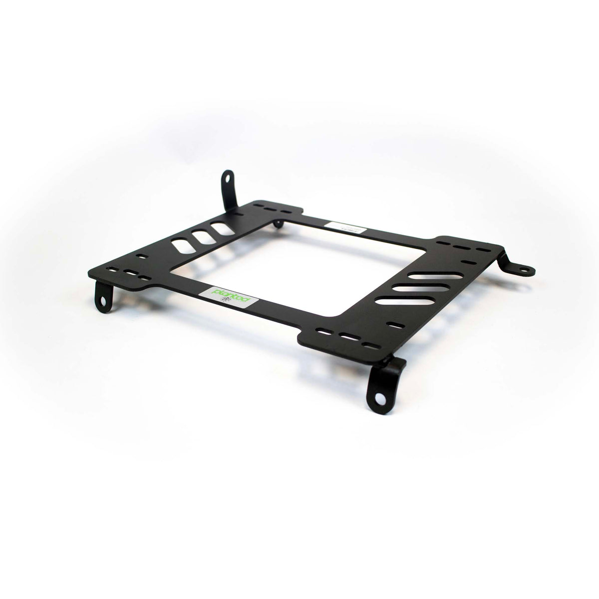 Planted seat bracket for 1989-2001 Geo Metro (1st/2nd Gen), driver side, black powder-coated steel