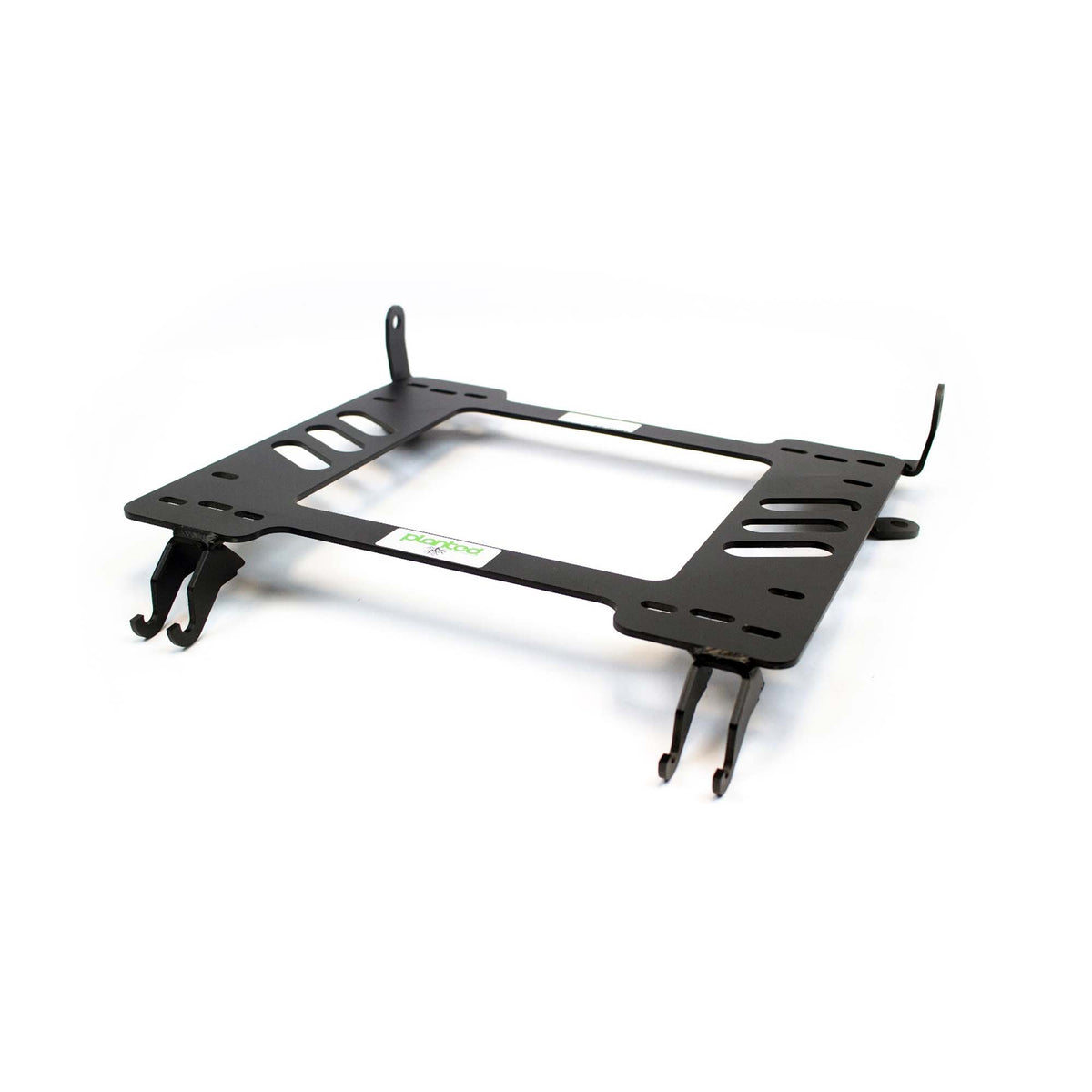 Planted seat bracket for 2012+ Chevrolet Colorado (2nd Gen), driver side, black powder-coated steel