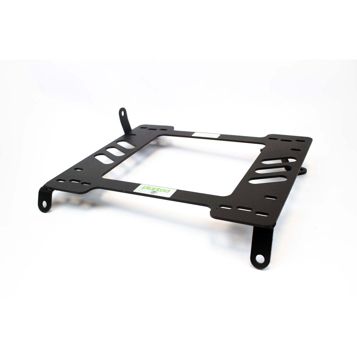 Planted seat bracket for 1995-1998 Nissan 200SX (B14), driver side, black powder-coated steel