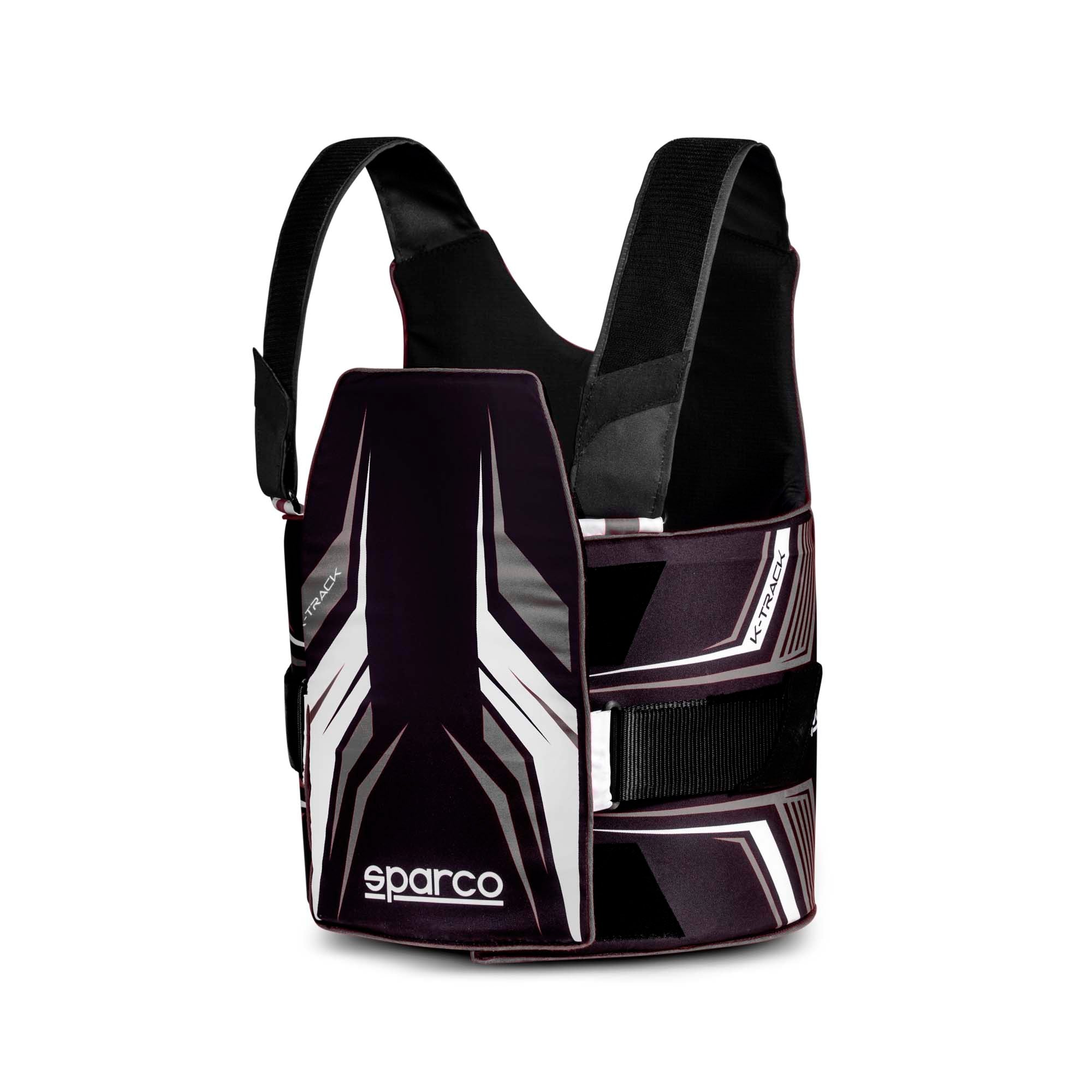Sparco K-Track Rib Protector Vest - Black/White