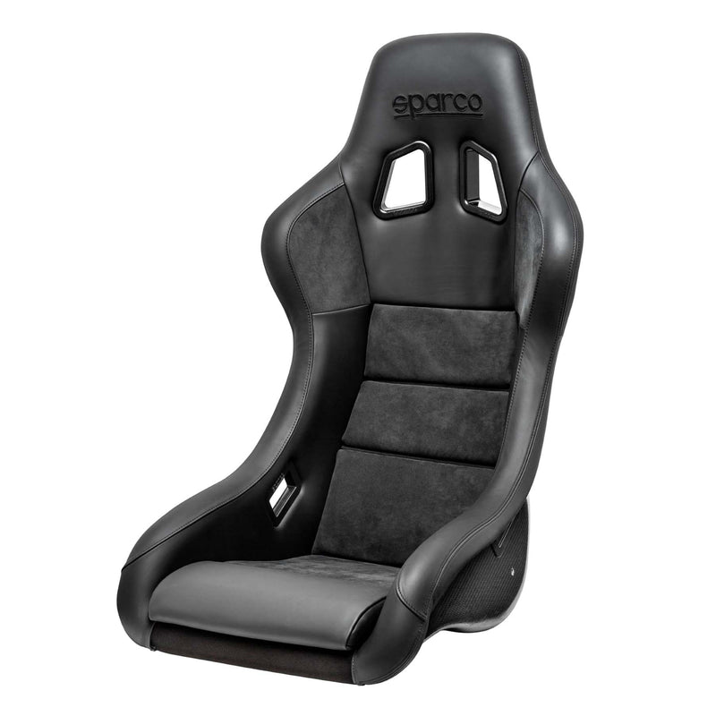 Sparco QRT-C Performance Carbon Racing Seat - Black with Black Stitching