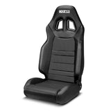 Sparco R100+ Seat - Black Sky Vinyl with Black Stitching