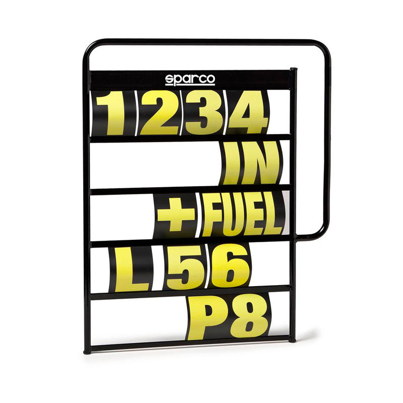 Pit Board Racing Numbers Box Sparco Pit Board And Number Kit