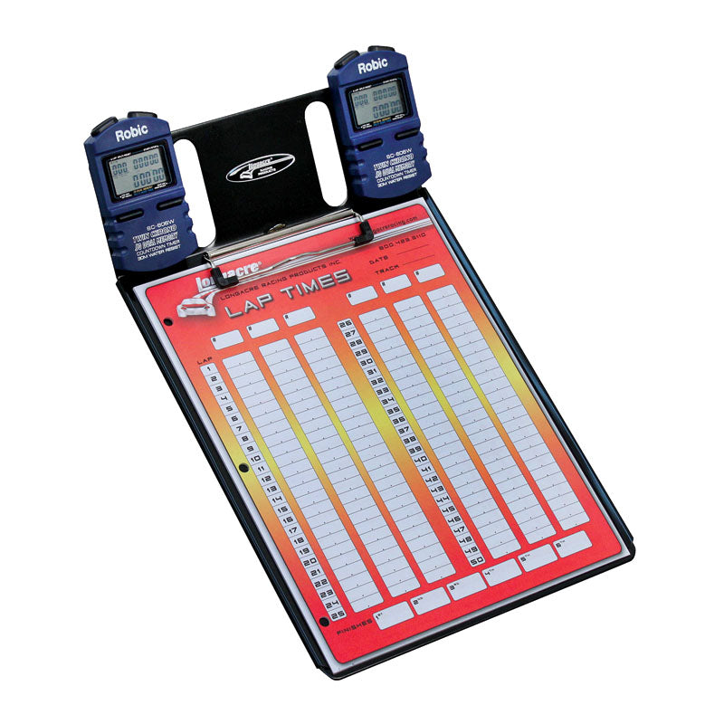 Longacre Clipboard & Two Robic SC606 Stopwatch Combo