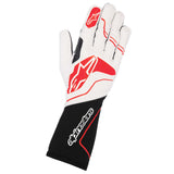 Alpinestars Tech-1 ZX v3 Racing Gloves - Black/White/Red