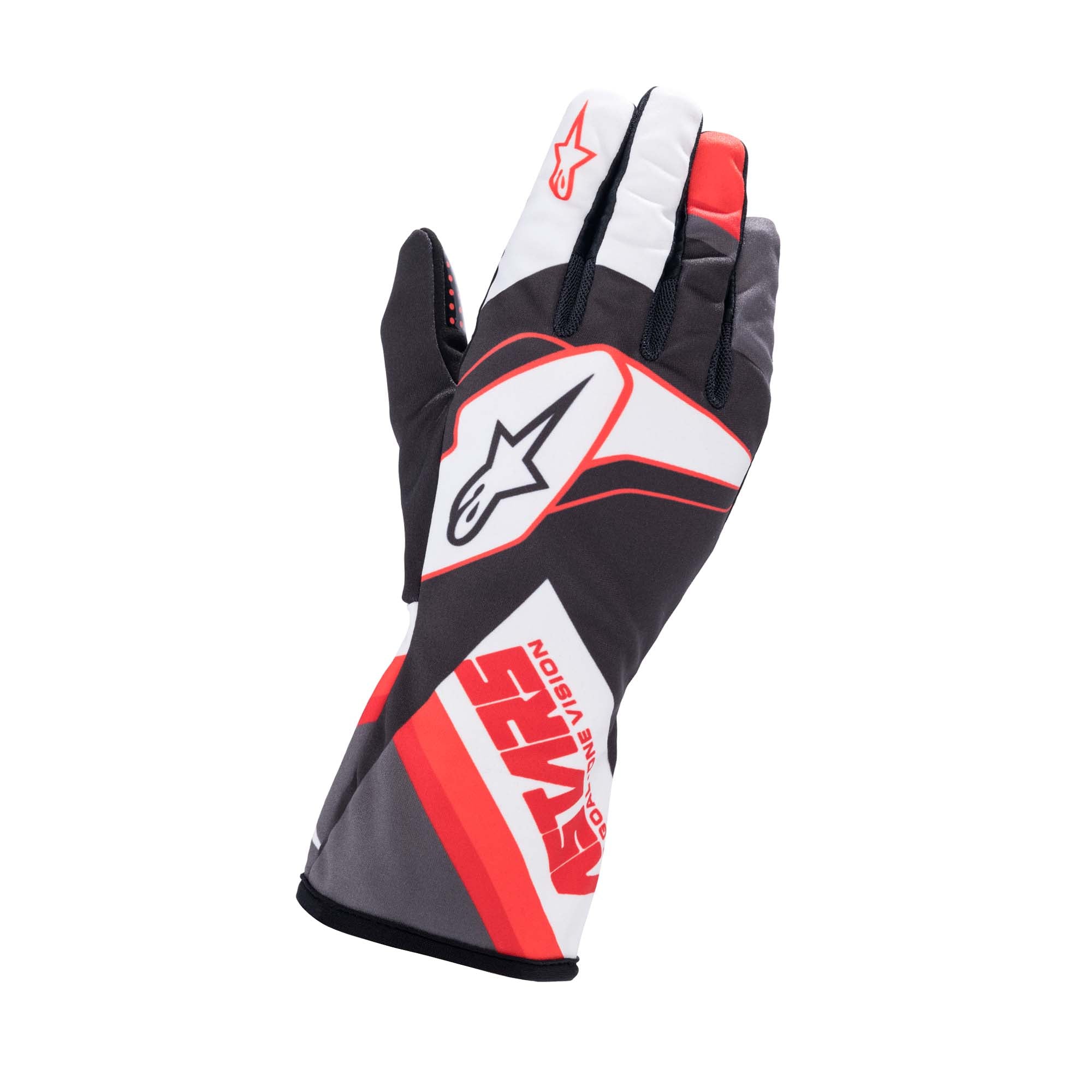 Alpinestars Tech-1 K Race S v2 Youth Karting Gloves - Graphic, Black/White/Red