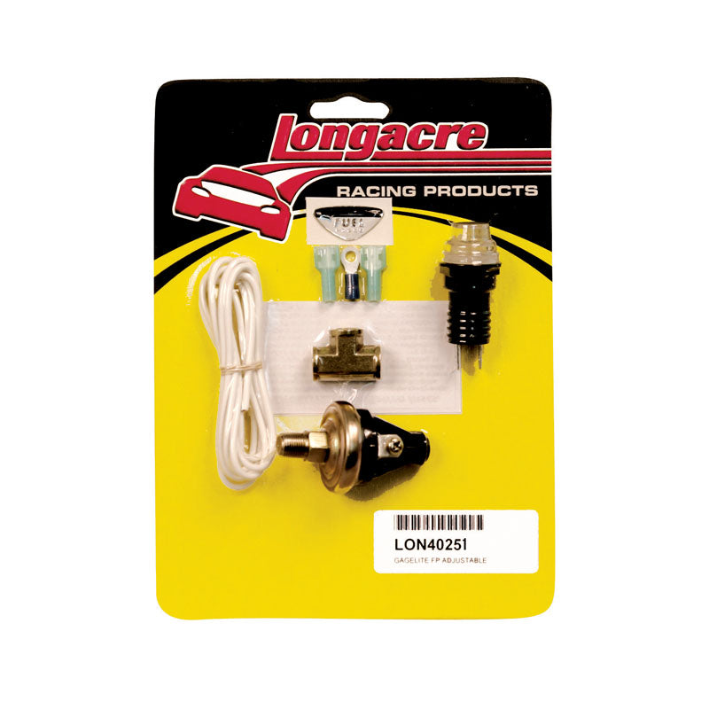 Longacre Fuel Pressure Warning Light Kit - 4 PSI