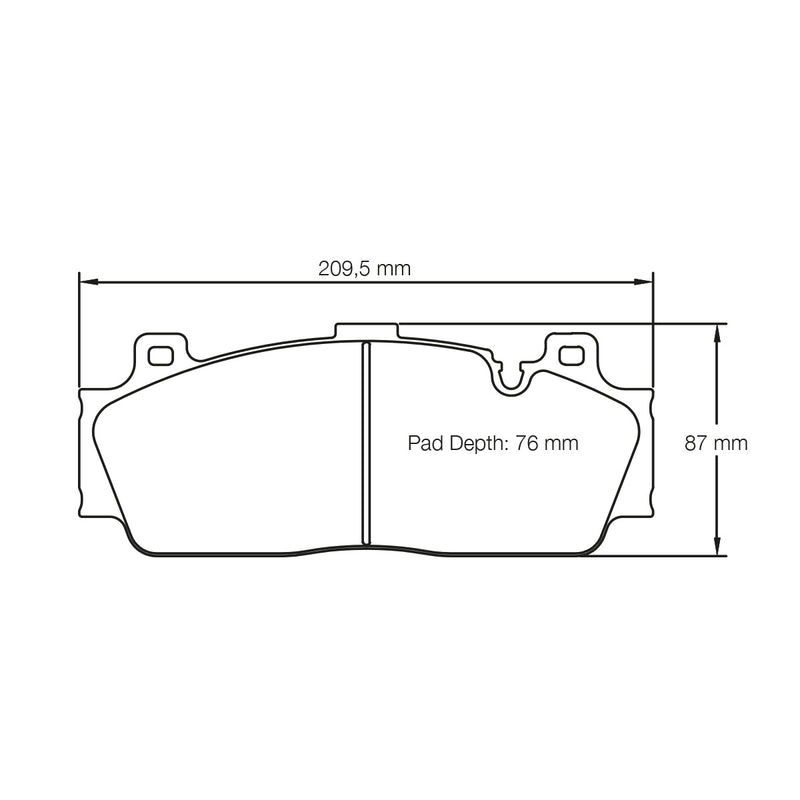 Pagid U-4934 Yellow Racing Pad - RS29 Compound