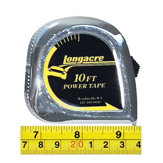 Longacre Tape Measure - 3/4" X 10'