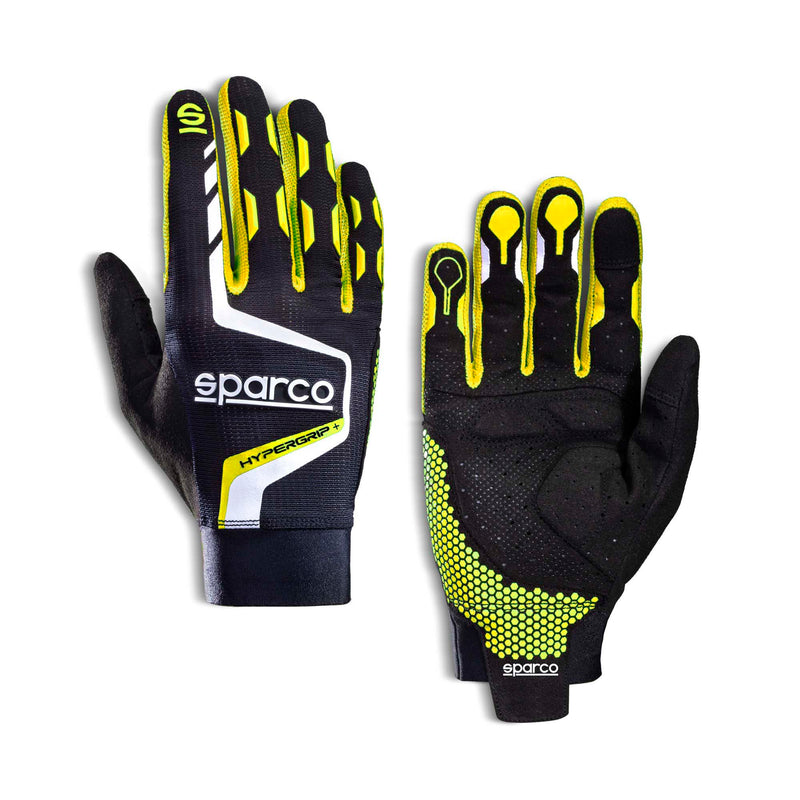 Sparco Hypergrip+ Gaming Gloves - Black/Yellow