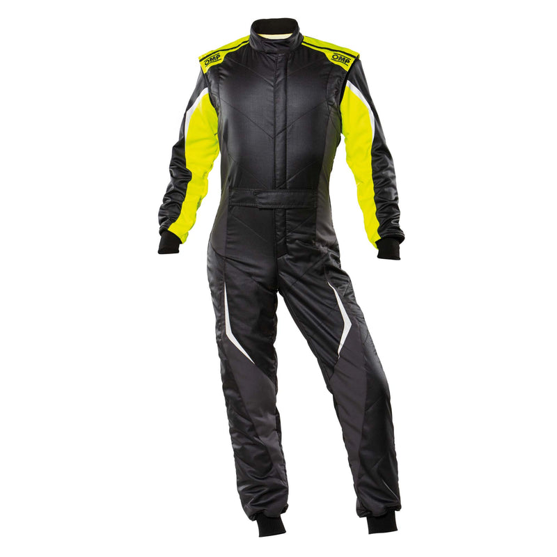 OMP Tecnica Evo Racing Suit - Black/Yellow