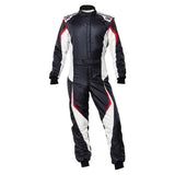OMP Tecnica Evo Racing Suit - Black/White