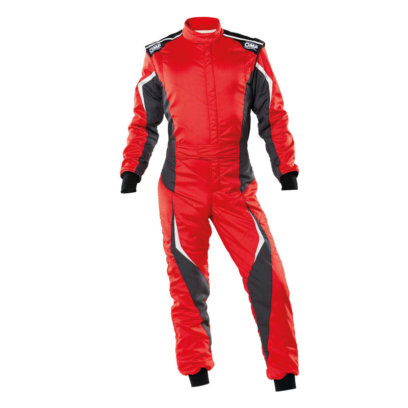 OMP Tecnica Evo Racing Suit - Red/Black