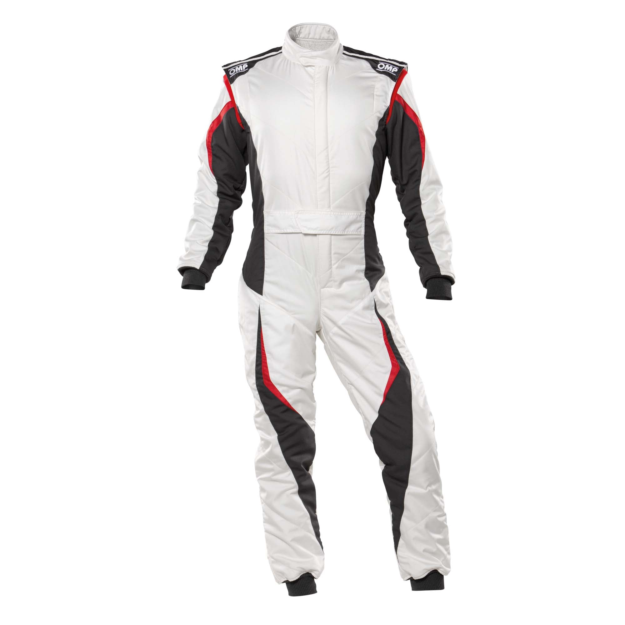 OMP Tecnica Evo Racing Suit - White/Anthracite
