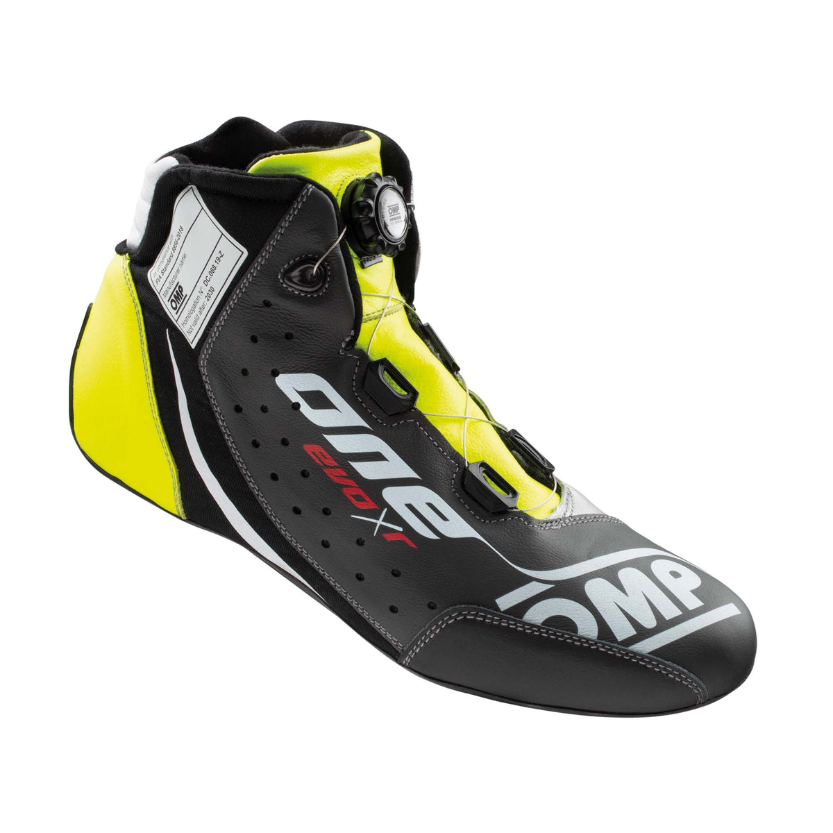 ONE EVO X R SHOES FIA 8856-2018 Size 45 Red, Black, Silver OMP One Evo X R Racing Shoes - FIA 8856-2018 main image 2