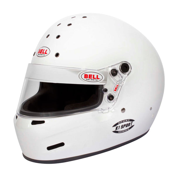 bell fusion sport helmet K1 Multi-Use Kart | Auto Racing - Snell SA2020, Snell SA2020 | Metallic Black and off Size and Type:1407 Silver 4 3/4
