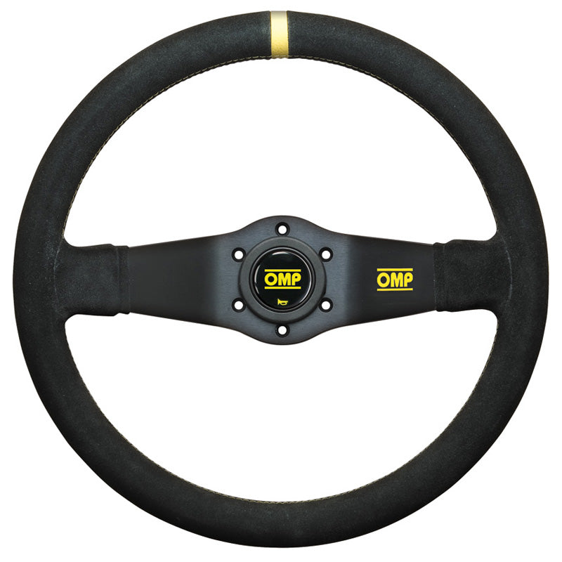 OMP Rally Steering Wheel - Black Suede