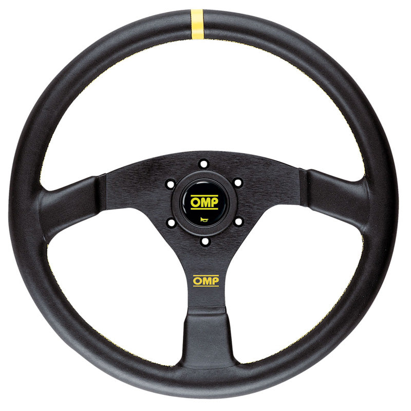 OMP Velocita 350 Steering Wheel - Black Leather