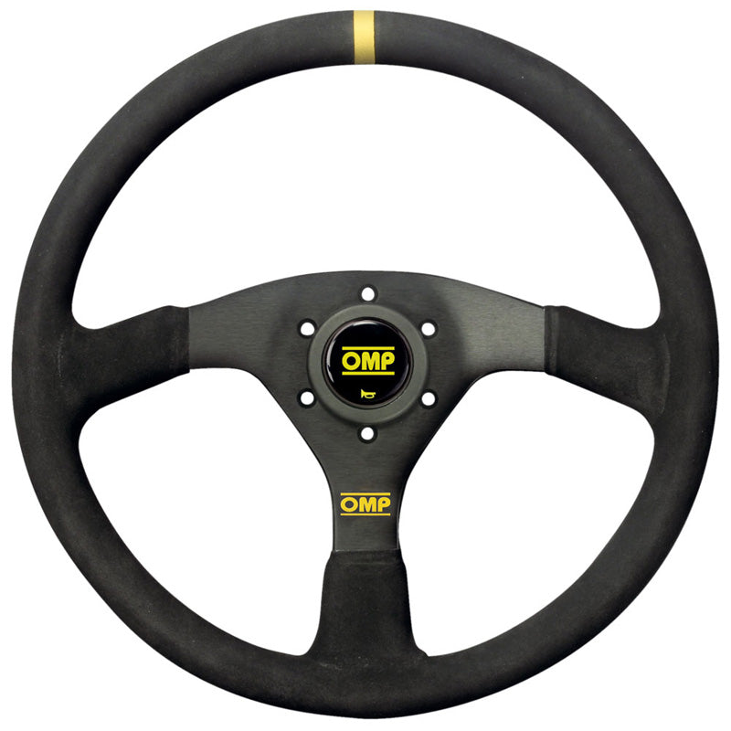 OMP Velocita 350 Steering Wheel - Black Suede