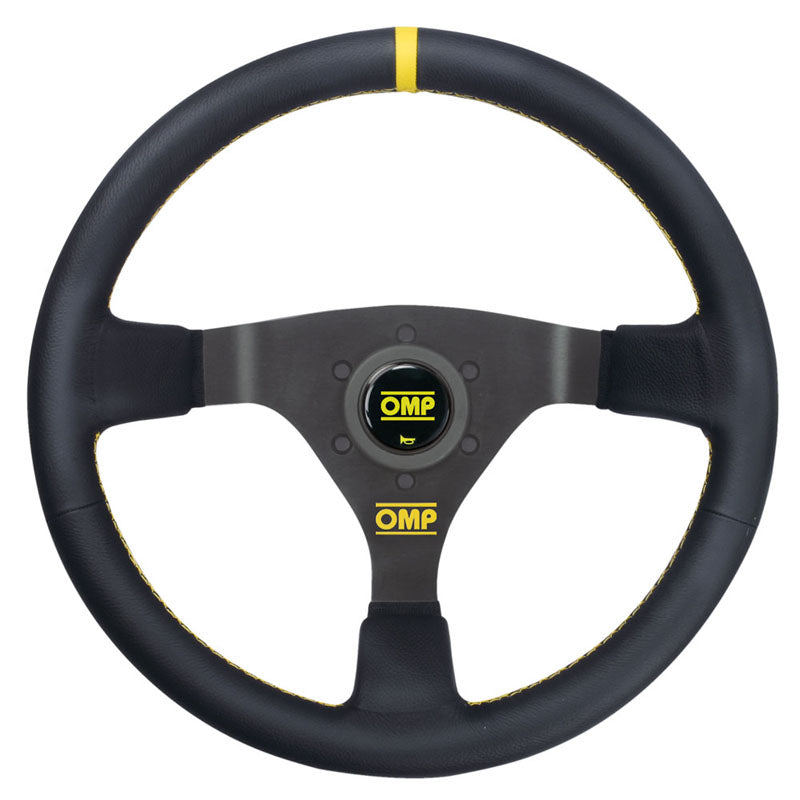 OMP WRC Steering Wheel - Black Leather