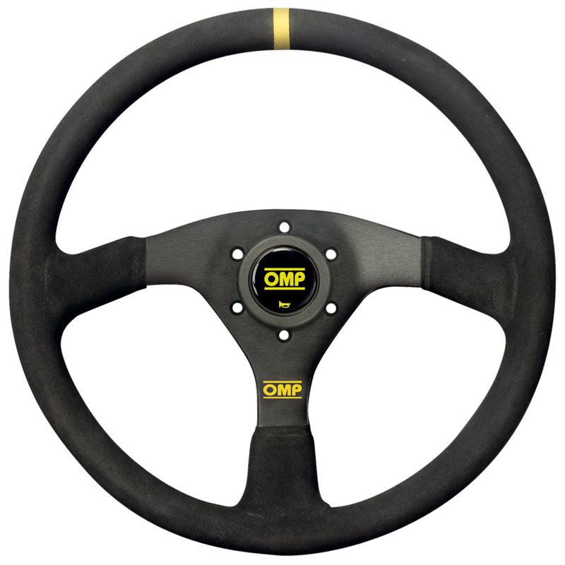 OMP Velocita 380 Steering Wheel - Black Suede