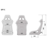 Sparco QRT-C Performance Carbon Racing Seat - Sizing Chart