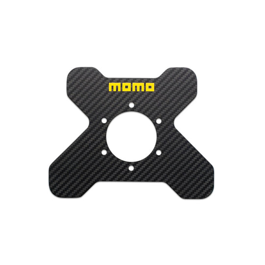 MOMO 6-Bolt Carbon Fiber Steering Wheel Plate (CARBONPLATE) main image 0
