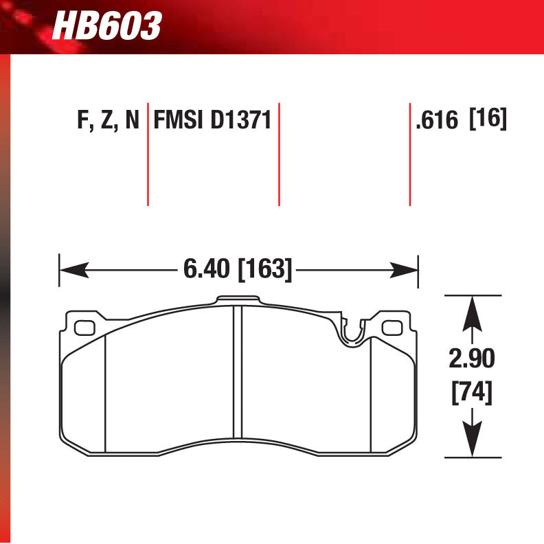 Hawk HB603N.616 Performance Pad - HP Plus Compound