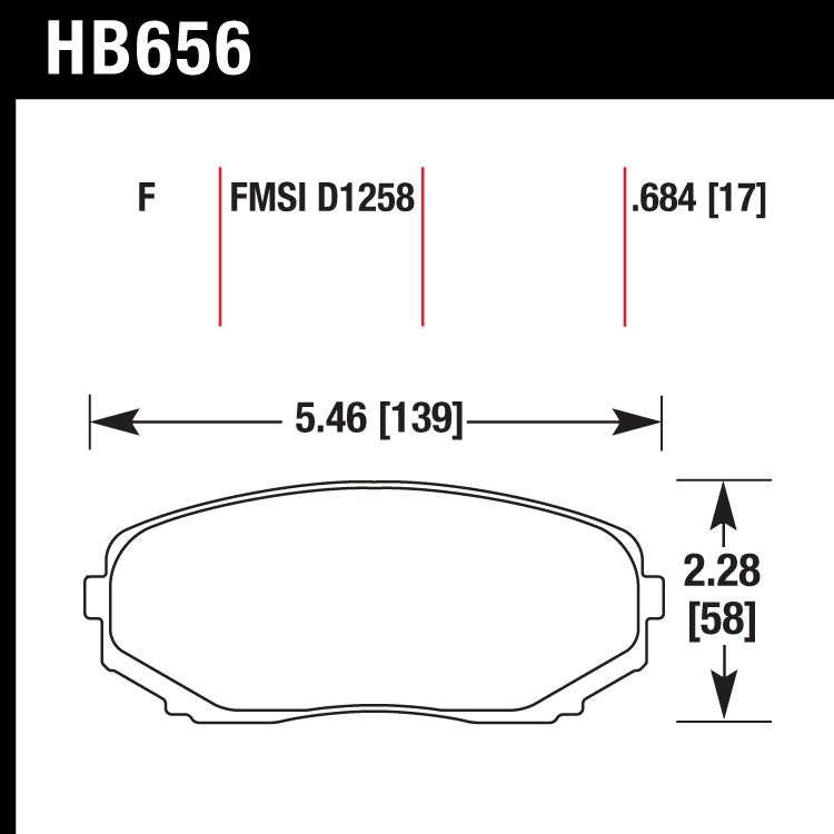 Hawk HB656F.684 Street Performance Pad - HPS Compound