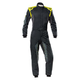 OMP Tecnica Hybrid Racing Suit - Black/Yellow