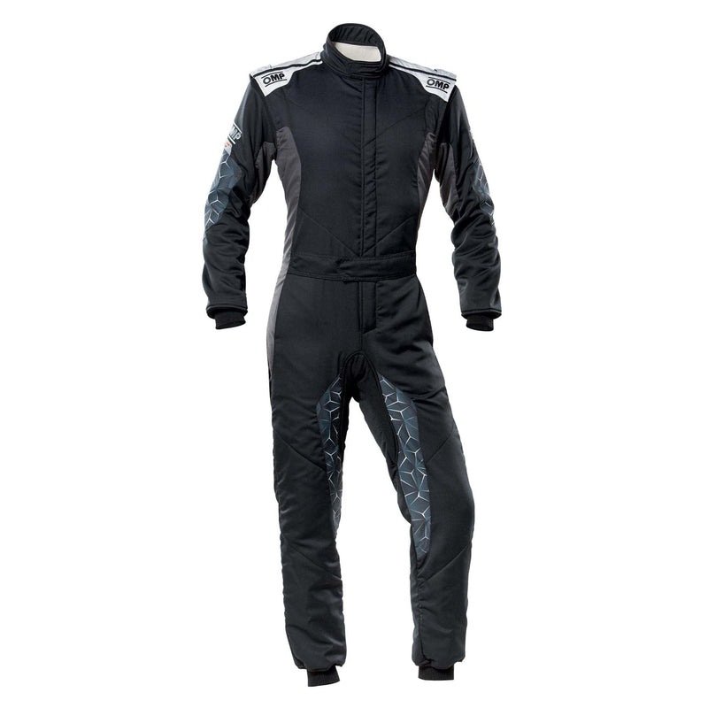 OMP Tecnica Hybrid Racing Suit - Black/Silver