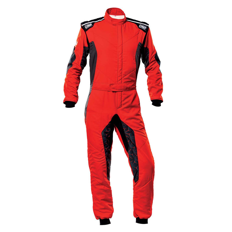 OMP Tecnica Hybrid Racing Suit - Red/Black