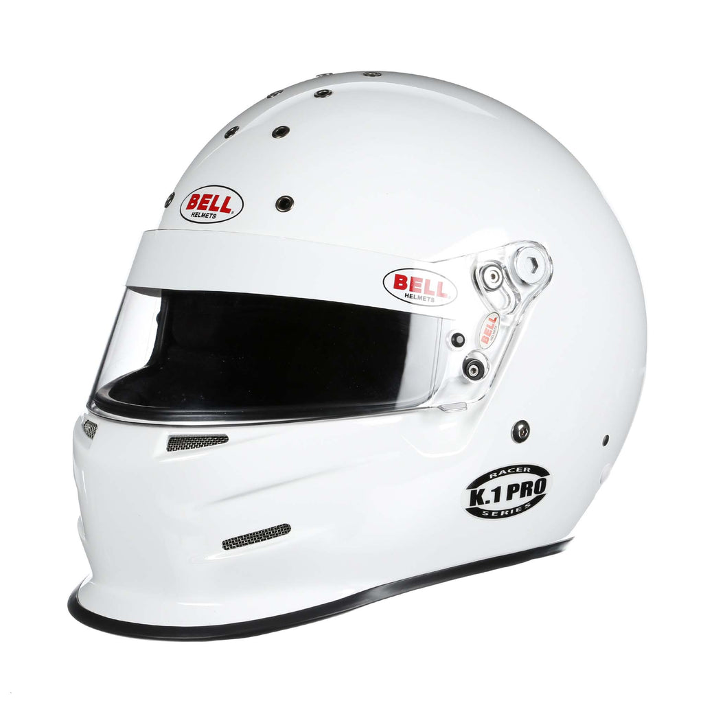 Bell K1 PRO Racing Helmet | Kart Helmet - Snell SA2020, Snell SA2020 | White