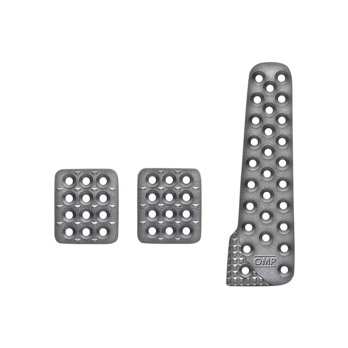 OMP Sand-Blasted Aluminum Pedals (Set of 3) OA0-1020-003